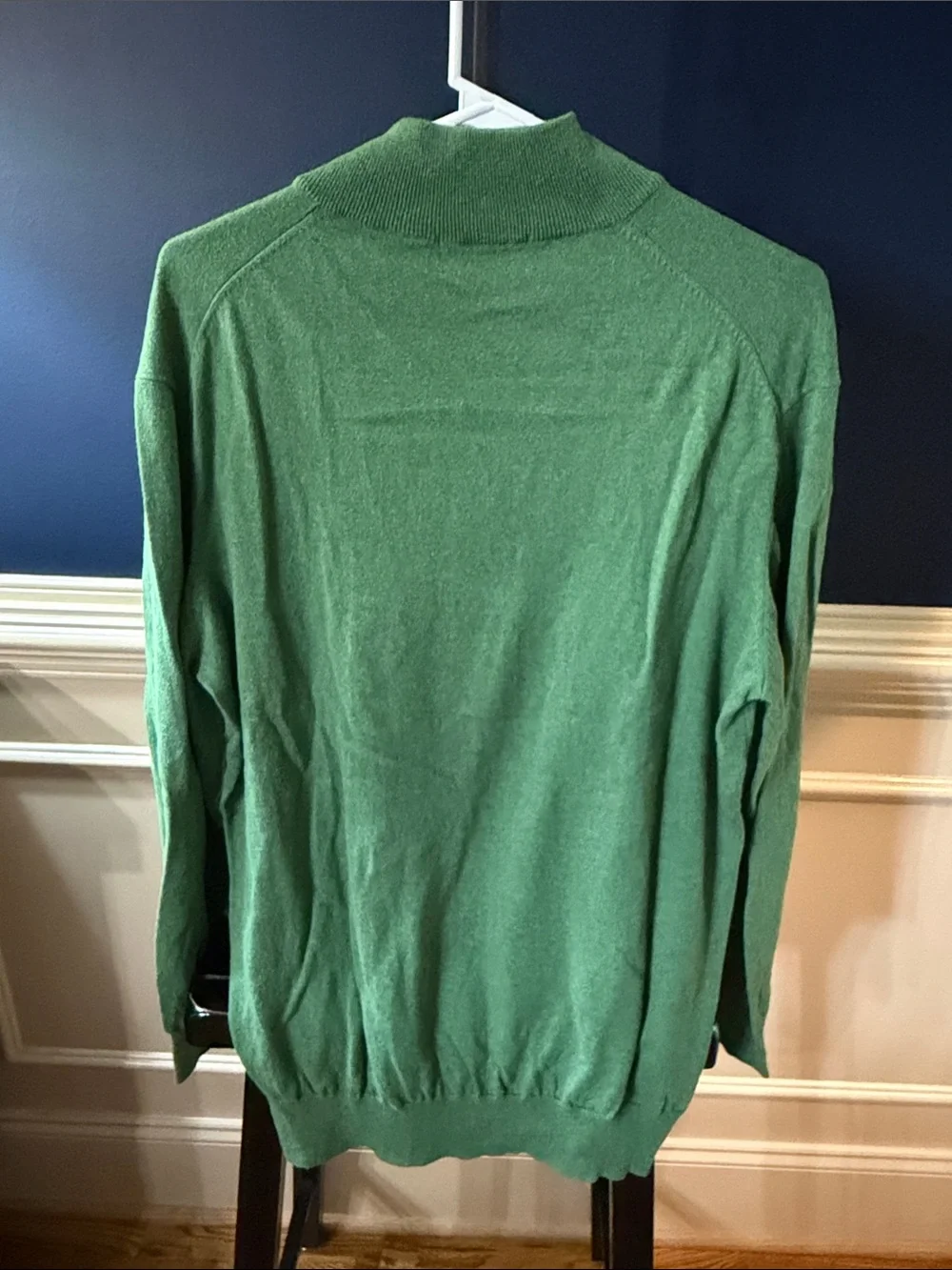 Men's Green Half-Zip Sweater